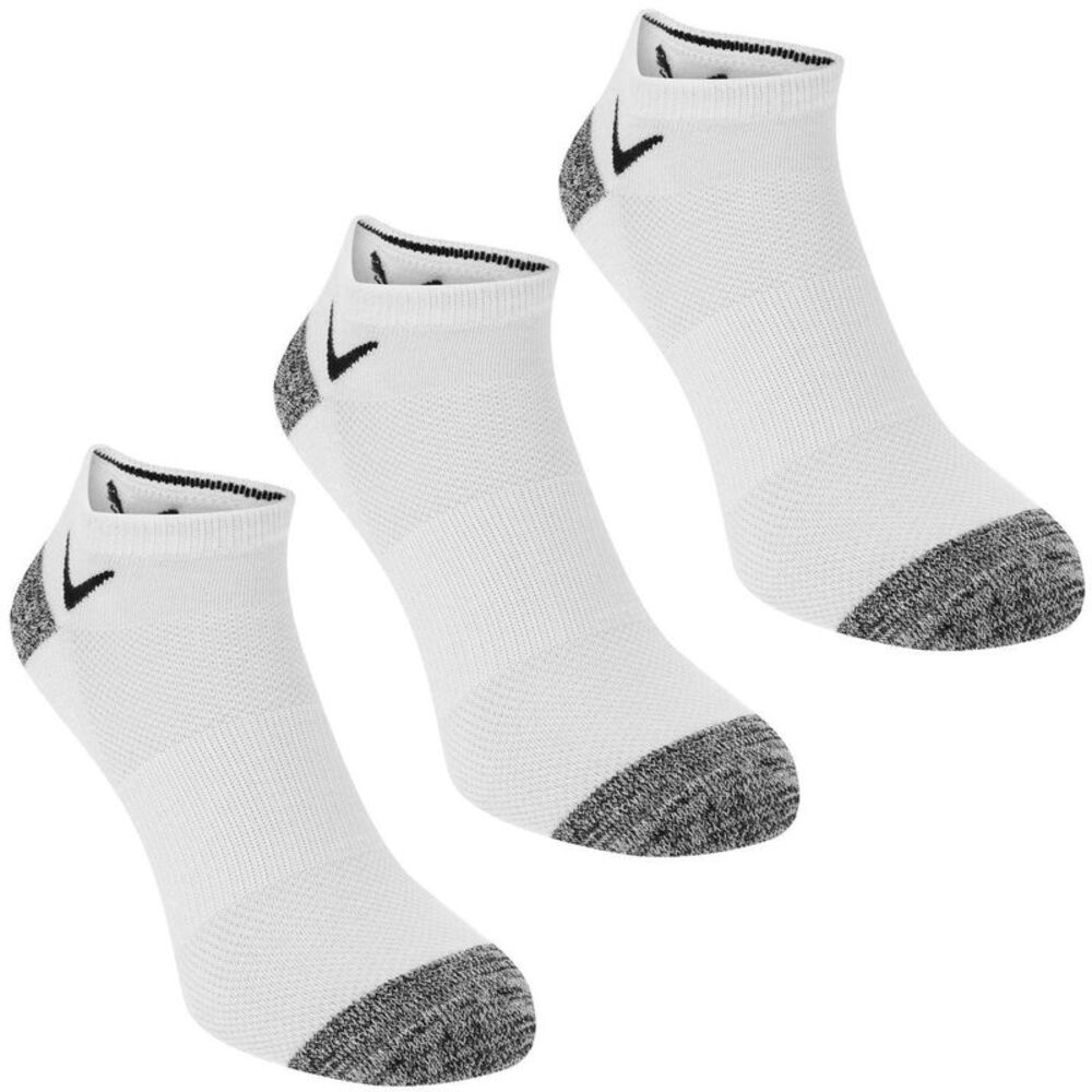 Callaway Mens Ankle Socks (Pack of 3) / White